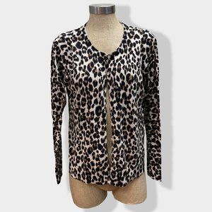 Old Navy Leopard Button Front Cardigan